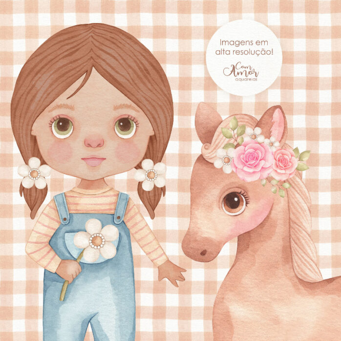 Ilustrações Fazendinha Menina Png Campo Fazenda Fofa Cute