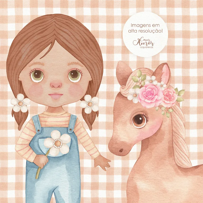Ilustrações Fazendinha Menina Png Campo Fazenda Fofa Cute 5 Ilustrações Fazendinha Menina Png Campo Fazenda Fofa Cute