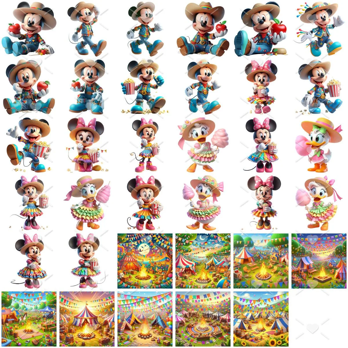 Ilustrações Festa Junina Mickey Png Baby Fofo Kit Digital 3D 2 Ilustrações Festa Junina Mickey Png Baby Fofo Kit Digital 3D