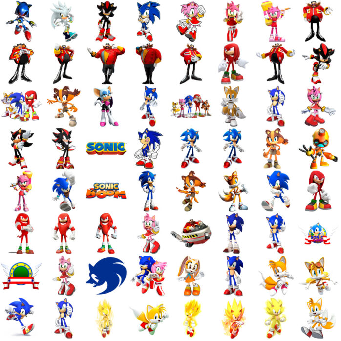 Ilustrações Sonic Png Arquivo Digital Para Criar e Imprimir