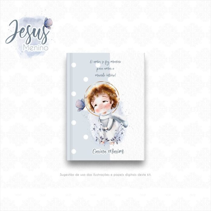 Jesus Menino Kit Digital Santinhos e Ilustrações em Png