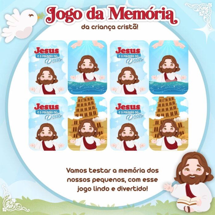 Jogo da Memória Religioso Infantil