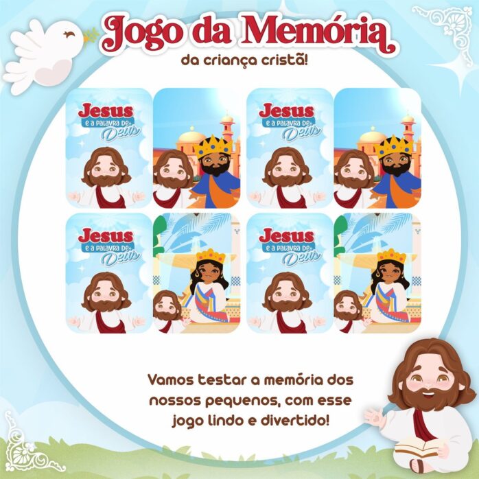 Jogo da Memória Religioso Infantil
