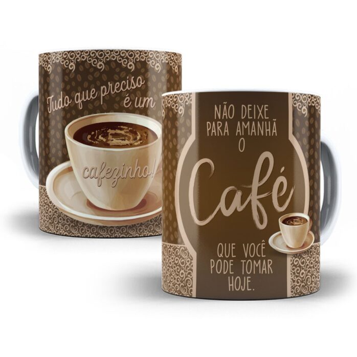 Kit 14 Estampas Caneca Frases Cafe Editavel No Corel 4