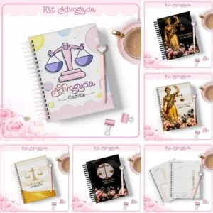 Kit Agendas Advogada 3 Kit Agendas Advogada