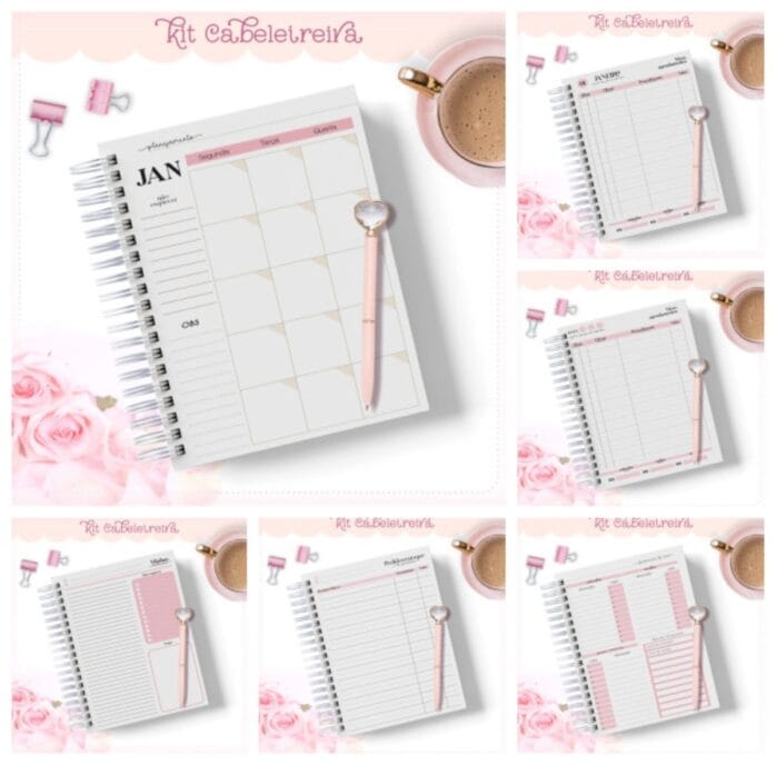 Kit Agendas Cabeleireira
