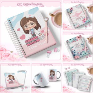 Kit Agenda Enfermagem Digital 246 Paginas para Personalizar 11 kit agendas enfermagem arquivo digital
