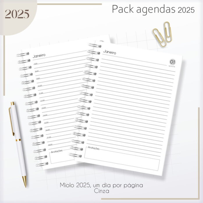 Kit Agendas Masculinas 2025