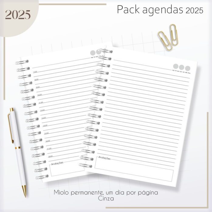Kit Agendas Masculinas 2025