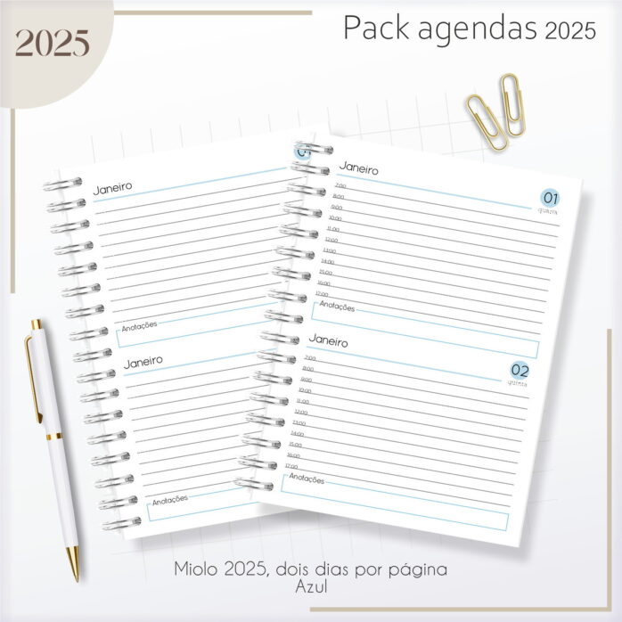 Kit Agendas Masculinas 2025
