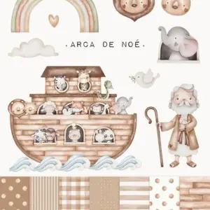 Kit Arca De Noe Png Para Paperaria E Decoracao Criativa 2