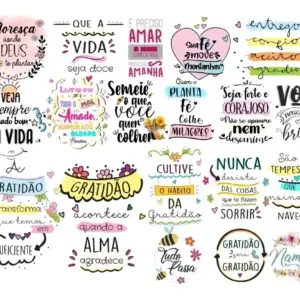 Kit Arquivos Digitais Lettering Frases Motivacionais Png 24 Kit Arquivos Digitais Lettering Frases Motivacionais Png