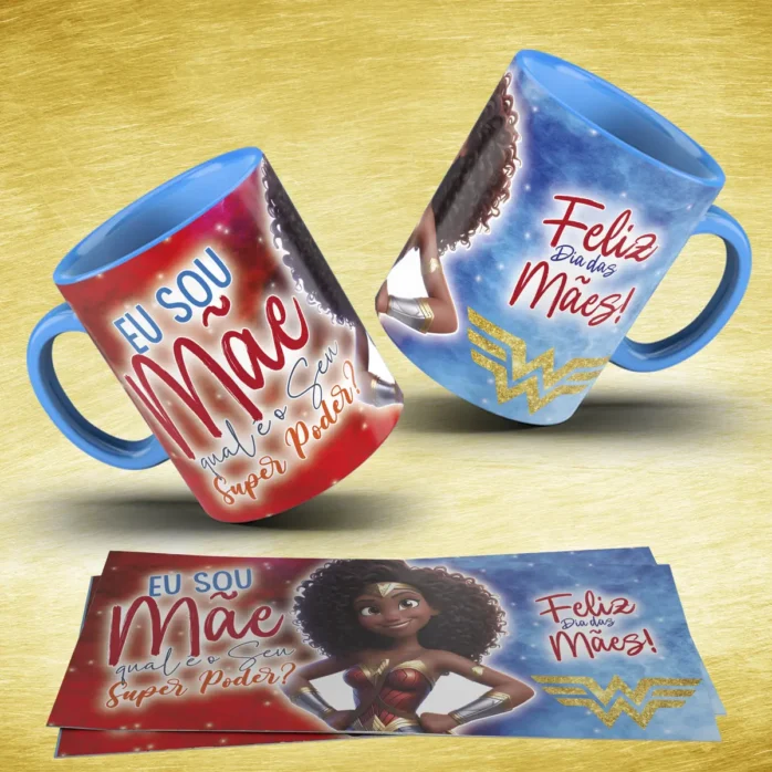 Kit Arte Digital para Caneca - Especial Mães Heróinas