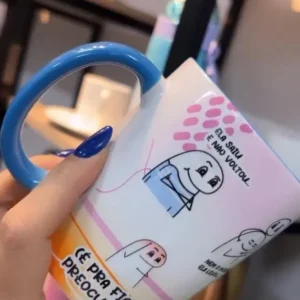 Kit Arte para Caneca Ela Saiu e não Voltou - Personalizável