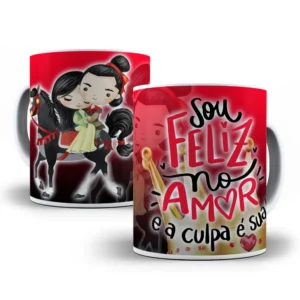 Kit Arte Photoshop: Canecas Princesas Namorados
