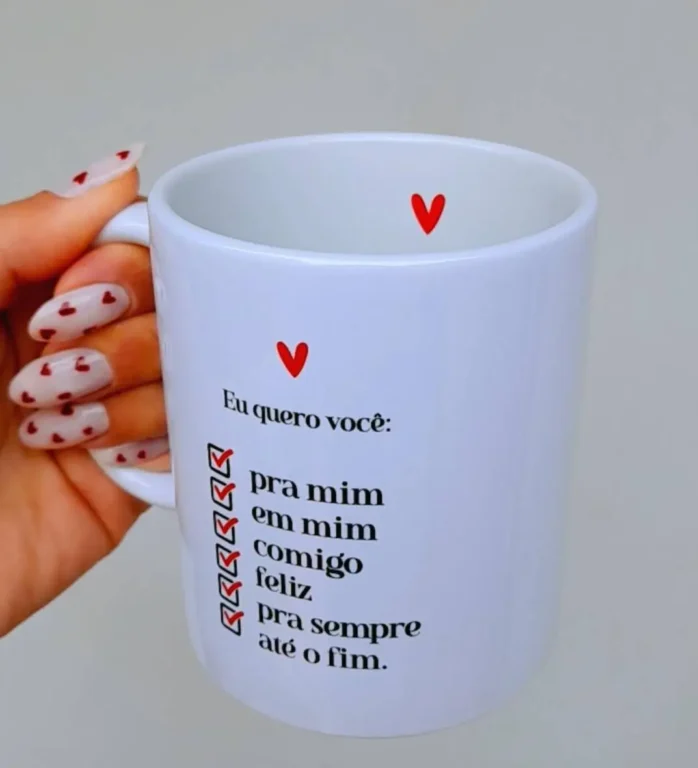 Kit Artes para Canecas - Especial Dia dos Namorados em JPG