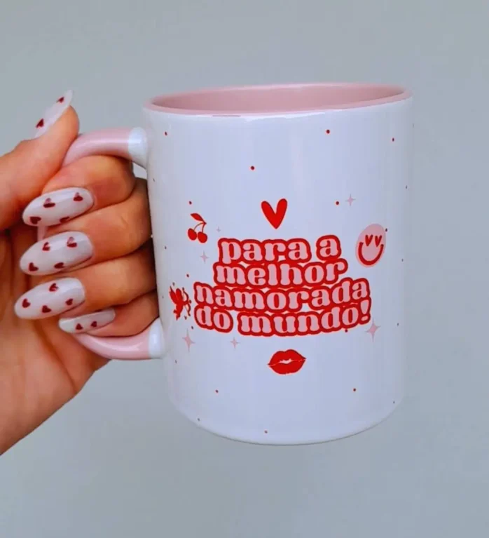 Kit Artes para Canecas - Especial Dia dos Namorados em JPG