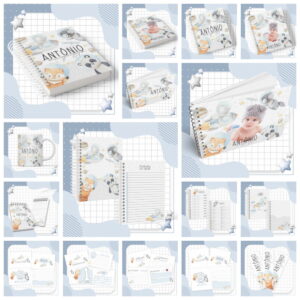 Kit Astronauta Aquarela Arquivo Digital Completo