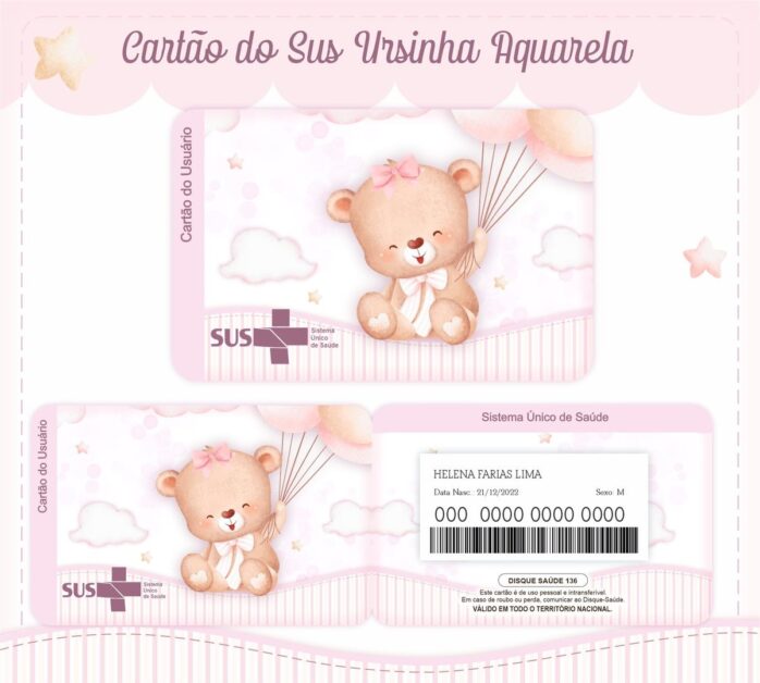 Kit Baby Ursinha Aquarela