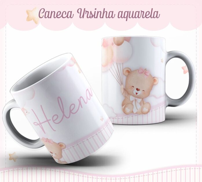 Kit Baby Ursinha Aquarela