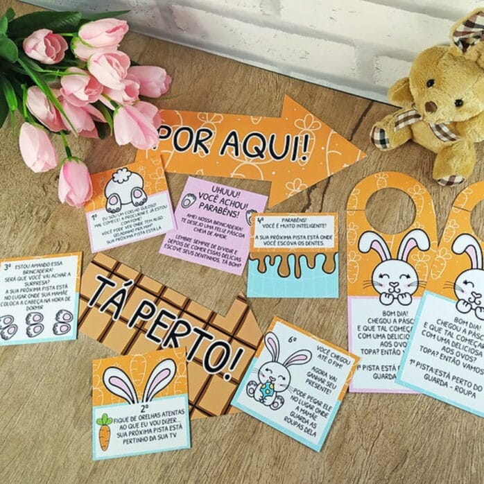 Kit Digital Caça aos Ovos de Páscoa para Imprimir 41 kit caca aos ovos pascoa arquivo digital para imprimir jpg