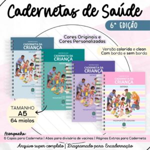 Kit Caderneta de Saúde 6 Edição - Encadernação