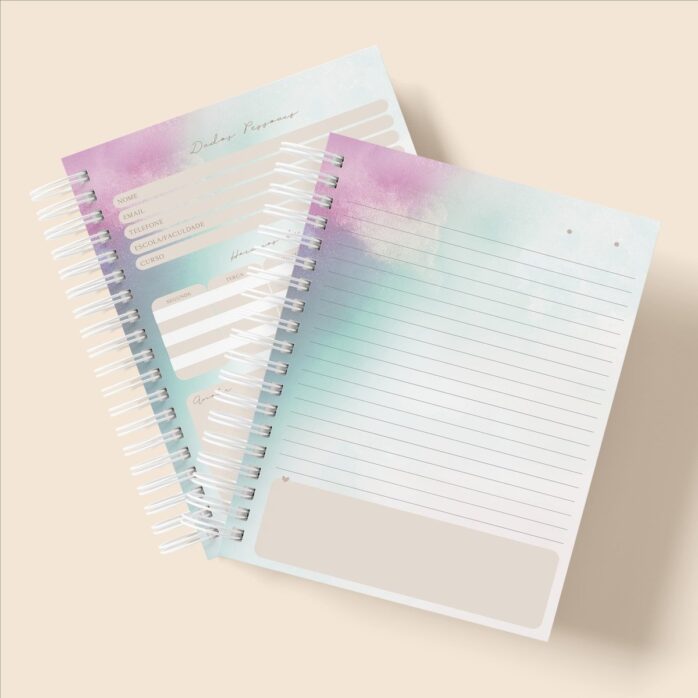 Kit Caderno Abstract