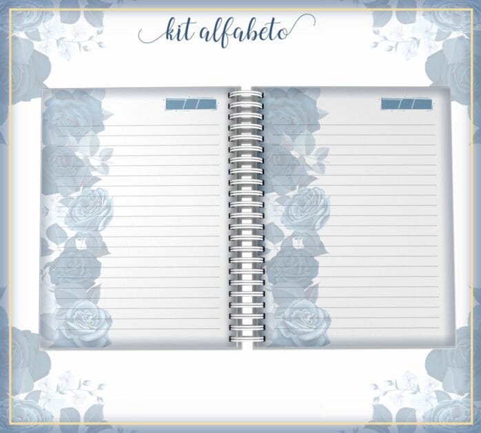 Kit Capa Alfabeto Floral