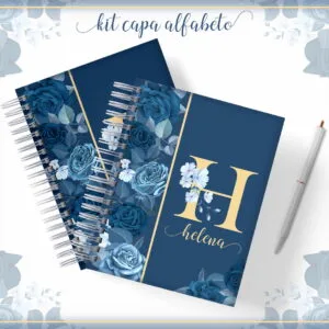 Kit Capa Alfabeto Floral