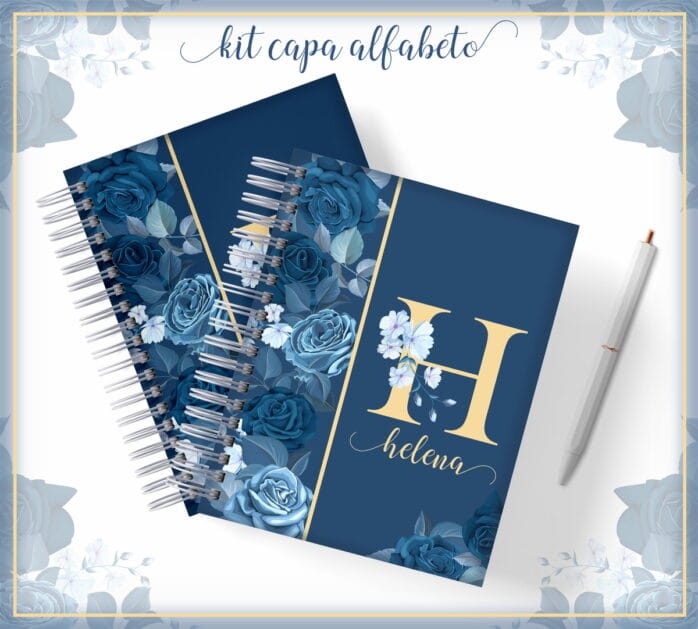 Kit Capa Alfabeto Floral