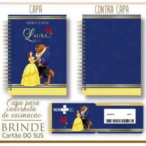 Kit Capa e Cartão Sus A Bela e a Fera 13 Kit Capa e Cartão Sus A Bela e a Fera