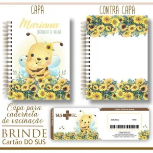 Kit Capa e Cartão Sus Abelhinha 18 Kit Capa e Cartão Sus Abelhinha