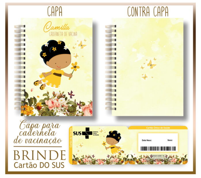 Kit Capa e Cartão Sus Fadinha
