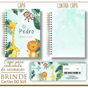 Kit Capa e Cartão Sus Floresta 11 Kit Capa e Cartão Sus Floresta