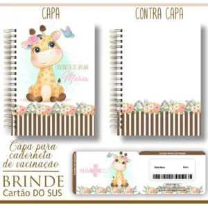 Kit Capa e Cartão Sus Girafa Baby 29 Kit Capa e Cartão Sus Girafa Baby