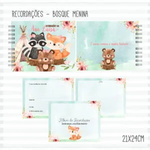 Kit Completo do Bebê Bosque Menina