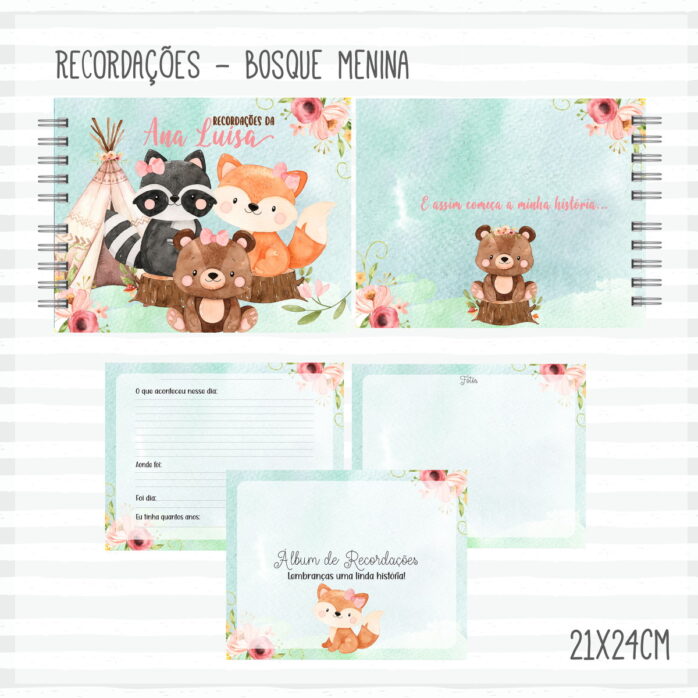 Kit Completo do Bebê Bosque Menina