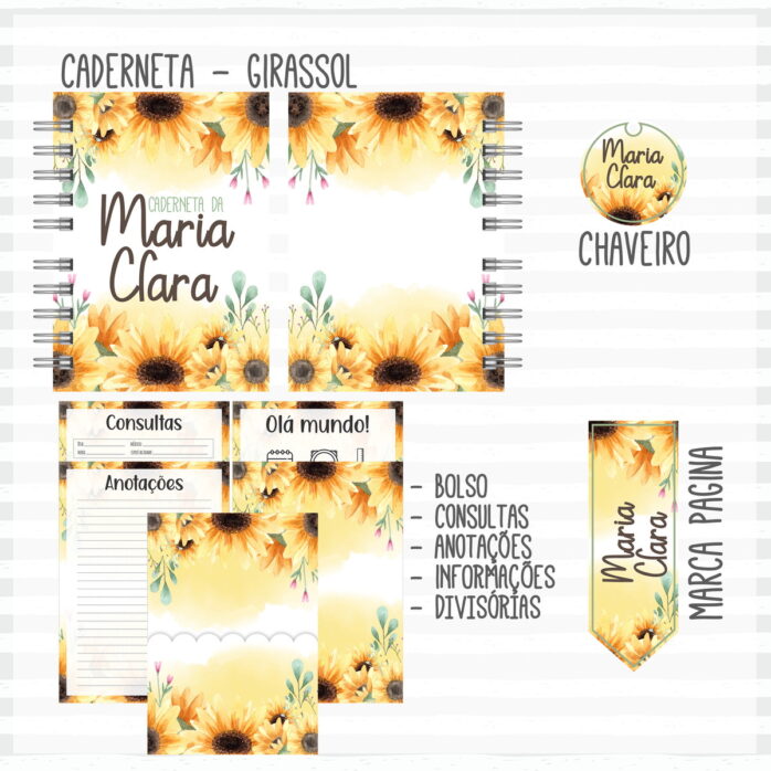 Kit Completo do Bebê Girassol