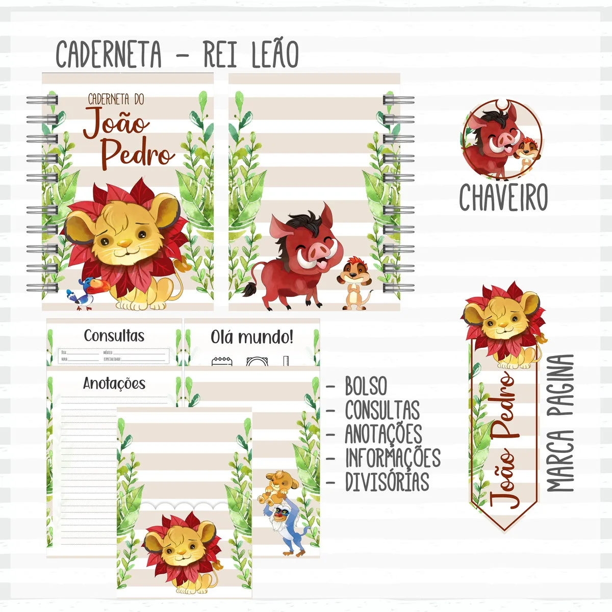 Kit Completo do Bebê Rei Leão 2 Kit Completo do Bebê Rei Leão