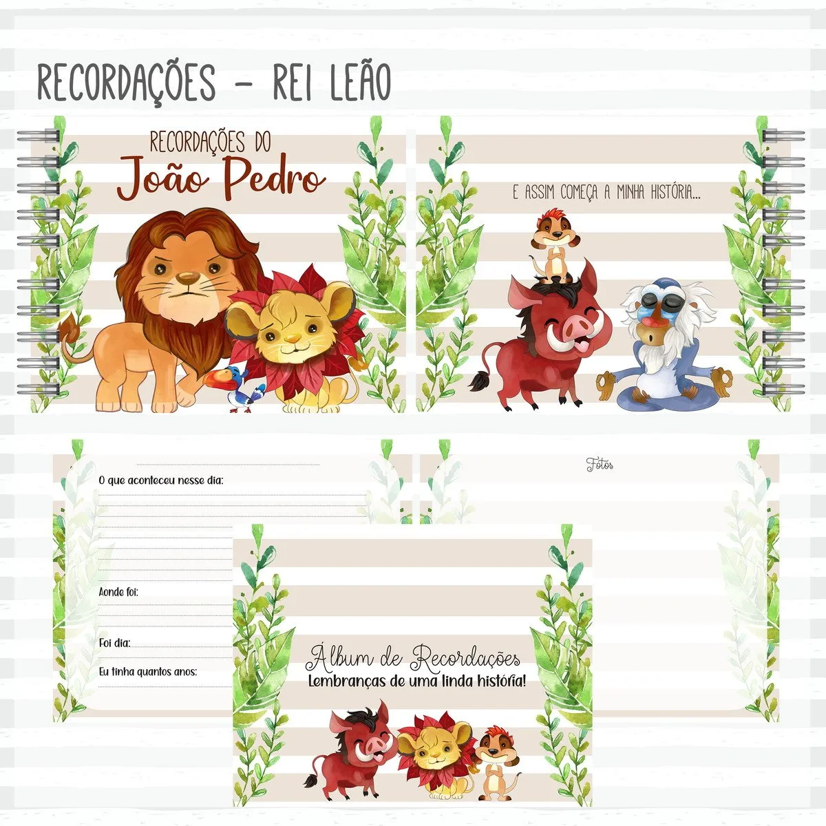 Kit Completo do Bebê Rei Leão 3 Kit Completo do Bebê Rei Leão