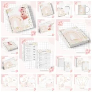 Kit Completo Maternidade Arco Iris MENINA