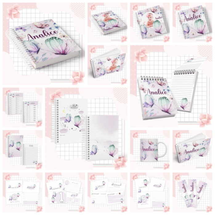 Kit Completo Maternidade Borboletas