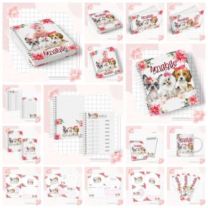 Kit Completo Maternidade Cachorro Menina