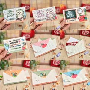 Kit Criativo Dia dos Professores KitKat Envelope 14 Kit Criativo Dia dos Professores KitKat Envelope