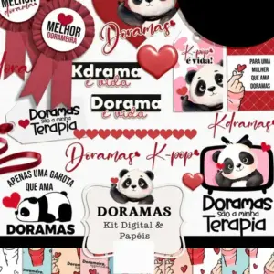 Kit Criativo Doramas Png Completo Para Personalizar Suas Memorias