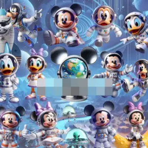 Kit Criativo Mickey Astronauta para Personalizados