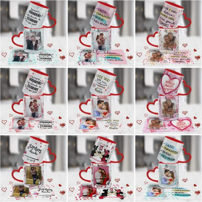 Kit de Arquivos Editáveis Sublimação - Especial Namorados