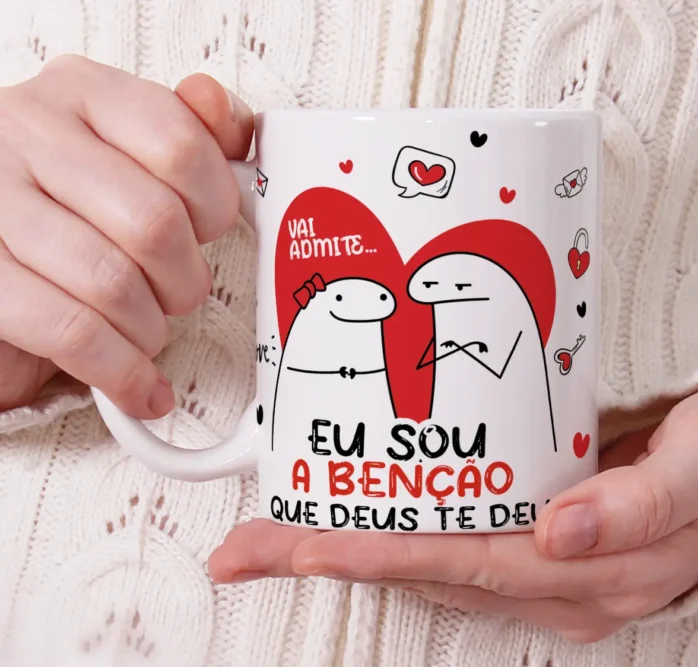 Kit de Arte em PNG para Canecas dia dos namorados Flork