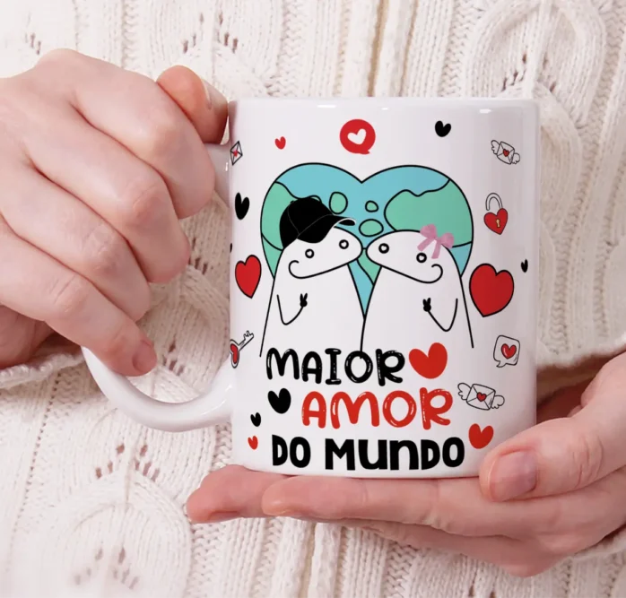 Kit de Arte em PNG para Canecas dia dos namorados Flork