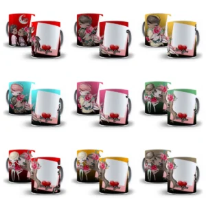 Kit de Artes para Caneca de Namorados - Photoshop